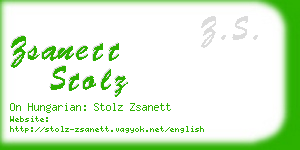 zsanett stolz business card